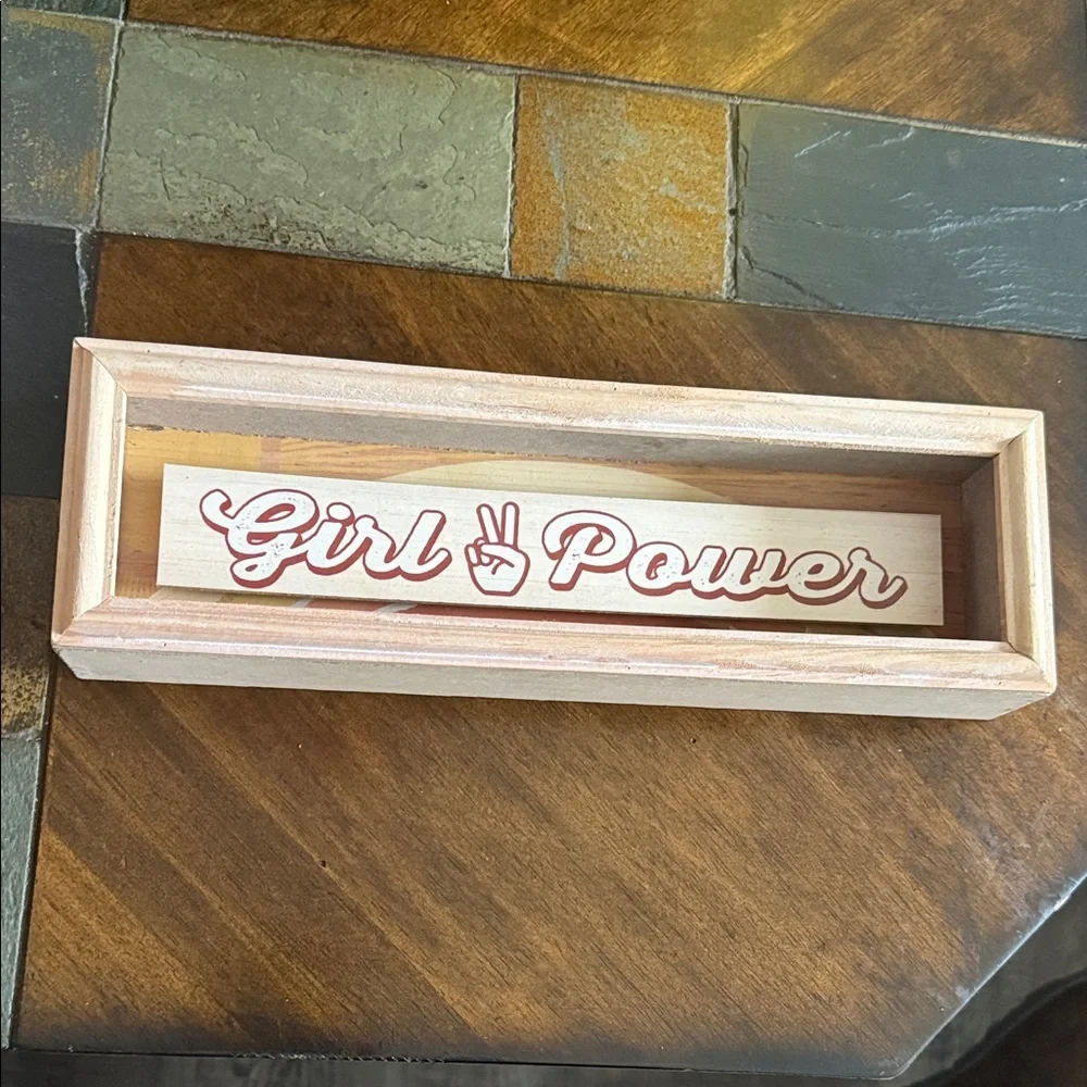Wooden 'Girl Power' Sign